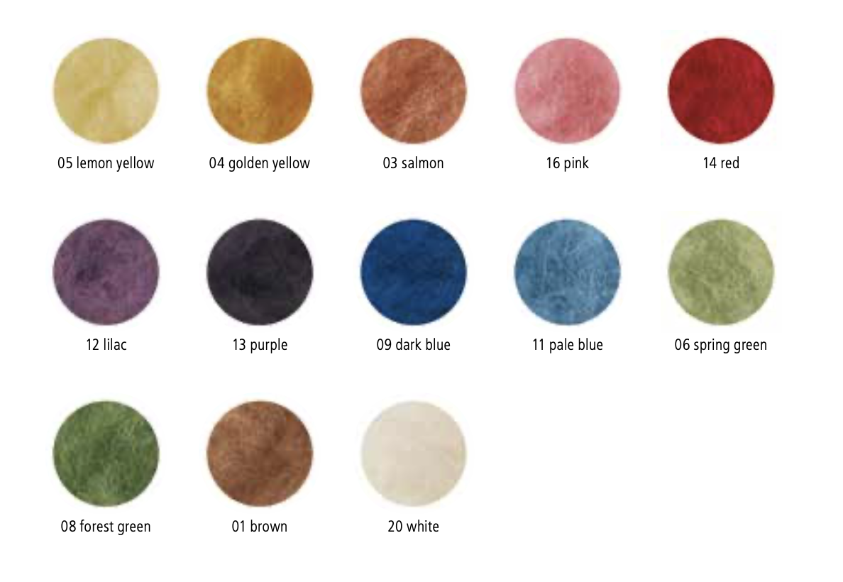 Filges Lana de fieltro teñida con plantas - 3,5 oz./100 g - un solo color